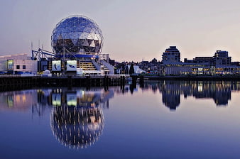 Science World Geodesic Dome Reflection Vancouver Waterfront