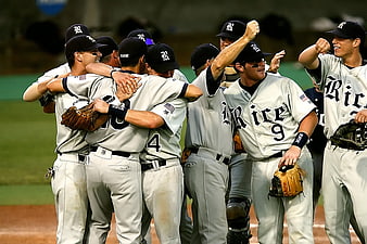 Baseball Team Celebrating Victory on Field