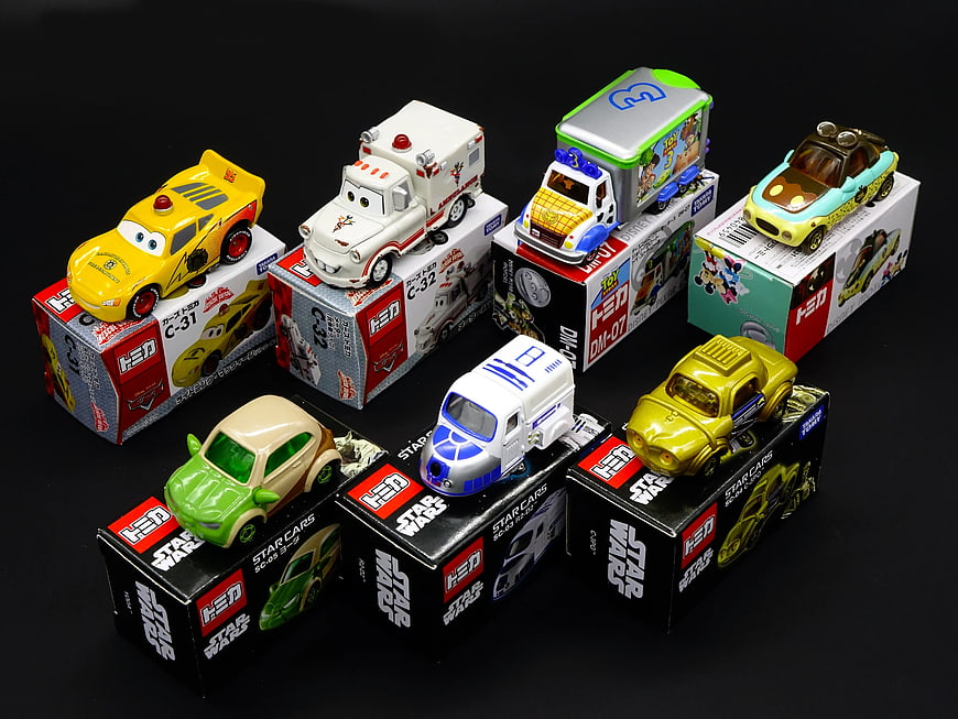 Collection of Tomica Star Cars and Disney Diecast Toy Vehicles