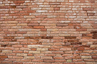 Weathered Red Brick Wall Texture Background