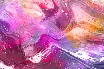 Vibrant Pink and Purple Abstract Fluid Art Background