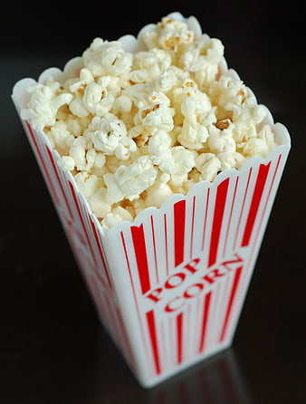 Classic Red and White Striped Popcorn Box
