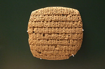 Ancient Mesopotamian Cuneiform Tablet with Carved Script