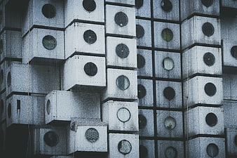 Nakagin Capsule Tower Brutalist Architecture Detail