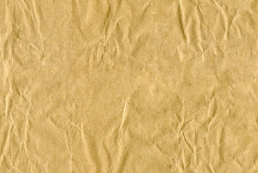 Crumpled brown paper texture background
