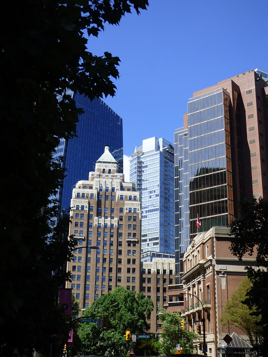 Vancouver Downtown Skyscrapers and Architecture