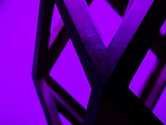 Abstract Purple Geometric Shapes with Dark Shadows