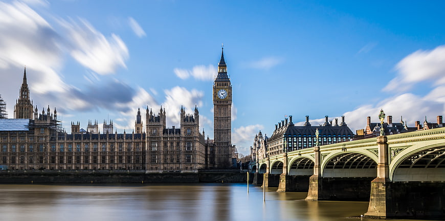 Big Ben and Westminster Bridge, London Skyline
