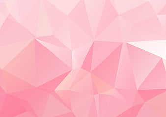 Soft Pink Geometric Low Poly Abstract Background Pattern