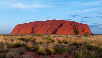 Uluru at Dusk in the Australian Outback