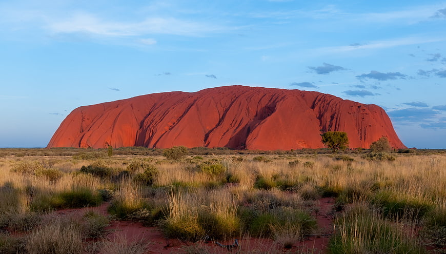 Uluru at Dusk in the Australian Outback