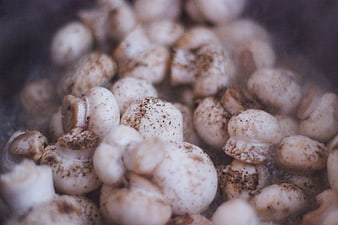 Close-up of Sautéed Mushrooms with Black Pepper