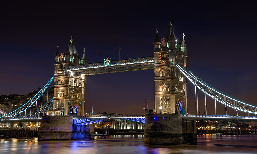 Tower Bridge London Night Skyline