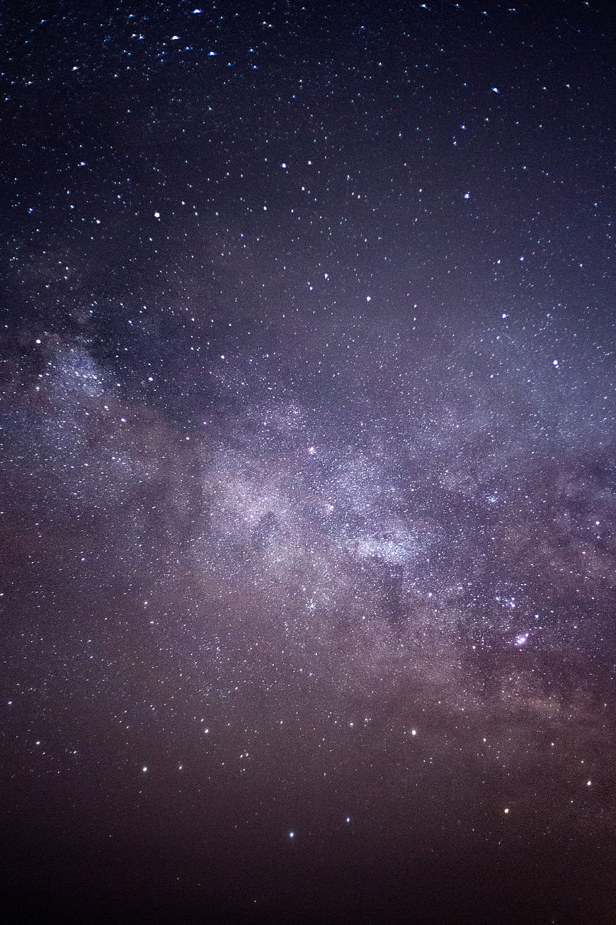 Milky Way Galaxy Starry Night Sky Background
