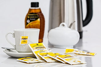 White Ceramic Mug With Tea Bag