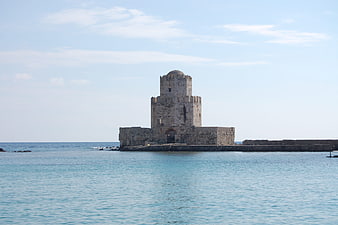 Methoni Castle Tower in the Sea, Greece