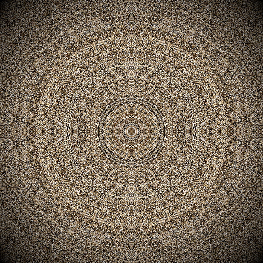 Abstract Brown Mandala Pattern Background