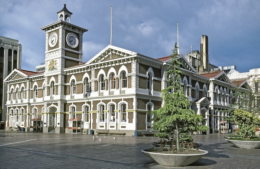 Historic Main Post Office Building In Christchurch, New Zealand
