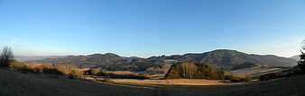 Panoramic View of Rolling Hills and Forests in Slovakia