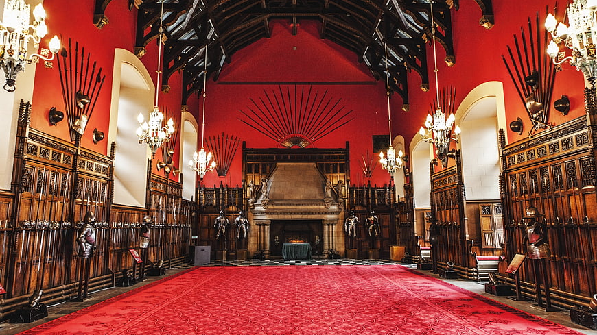 Red Hall Interior Edinburgh Castle Scotland
