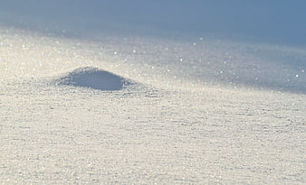 Sparkling Snow Texture with Small Drift and Blue Sky