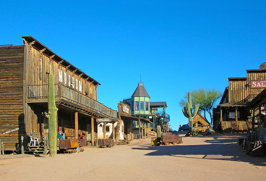 Historic Western Street Scene In Goldfield Arizona Ghost Town