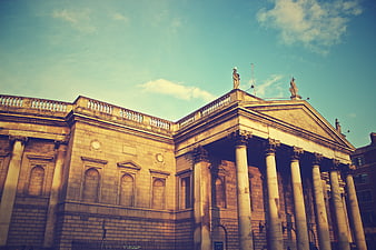 Grand Classical Architecture with Columns and Statues