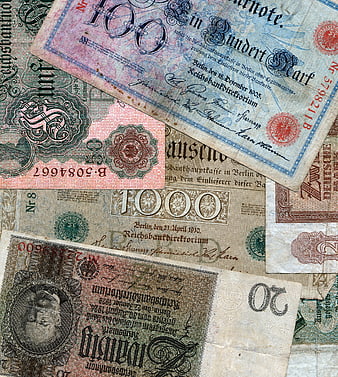 Vintage German Banknotes From 1905 And 1910