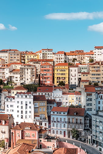 Colorful Lisbon Architecture and Rooftops