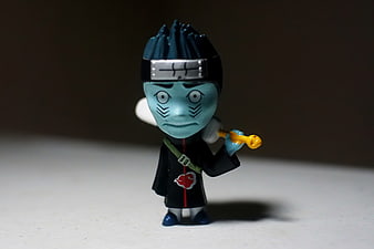 Blue Skinned Naruto Anime Character Toy Figurine On White Surface