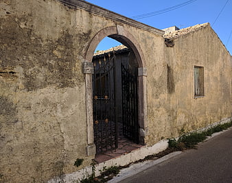 Old Arched Entrance in Corfu Greece