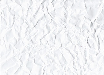 White Crumpled Paper Texture Background
