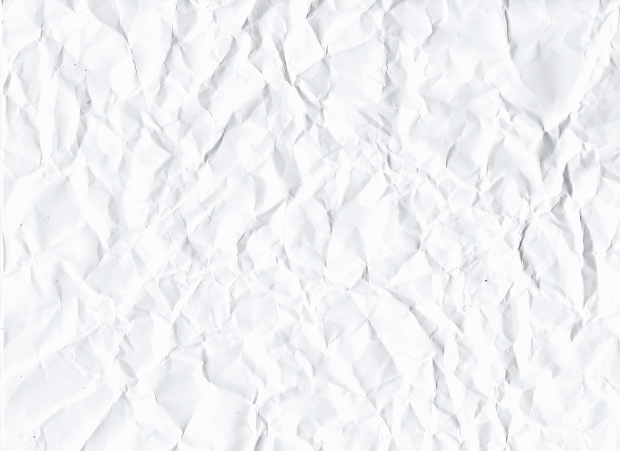 White Crumpled Paper Texture Background