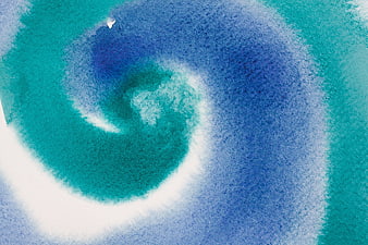 Abstract Blue and Turquoise Watercolor Spiral Background