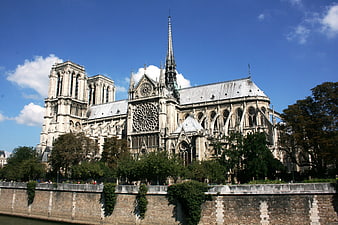 Notre Dame Cathedral Paris View From The Seine River