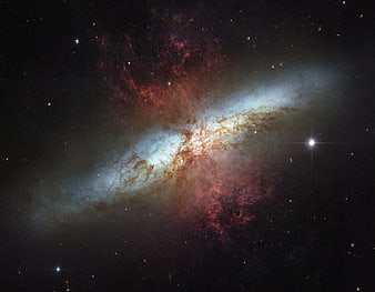 Messier 82 Galaxy and NGC 3034 in Deep Space