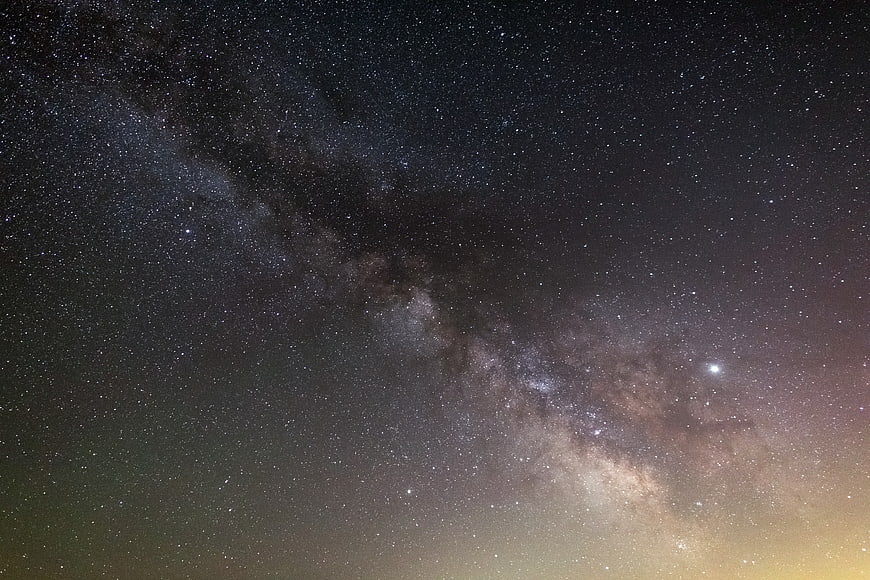 Milky Way Galaxy Night Sky with Stars and Nebula