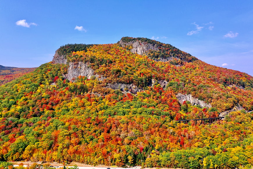 Vibrant Autumn Mountain Landscape with Colorful Foliage