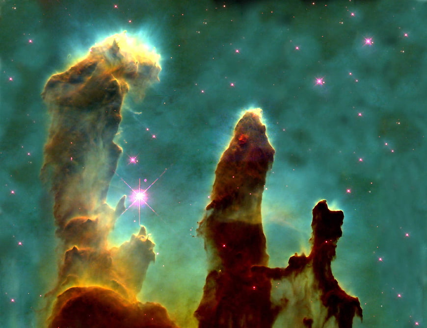Pillars of Creation Eagle Nebula Space Photography