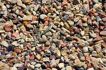 Colorful pebbles and stones texture background