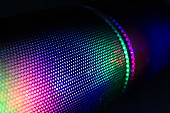 Abstract Colorful LED Speaker Light Pattern