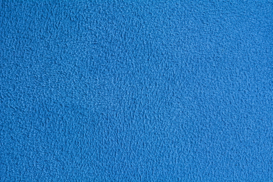 Blue Knit Fabric Texture Close-Up Background
