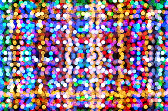 Colorful Bokeh Lights Abstract Background