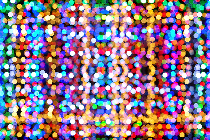 Colorful Bokeh Lights Abstract Background