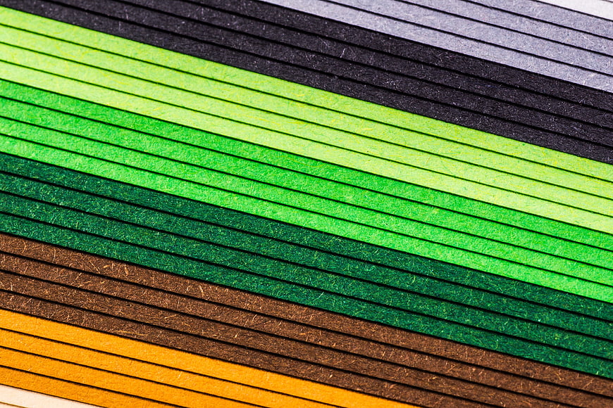 Colorful textured paper strips background