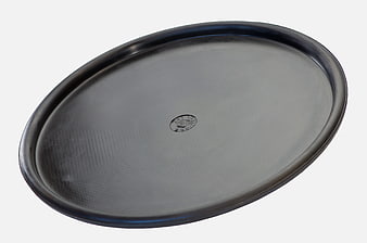 Black Circular Industrial Metal Part On White Background