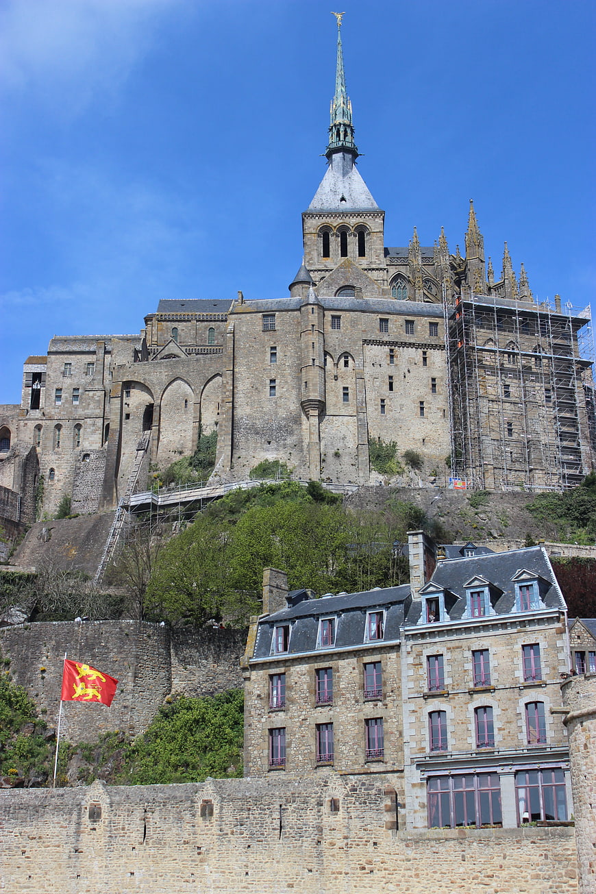 Mont Saint-Michel Abbey Architecture in Normandy France