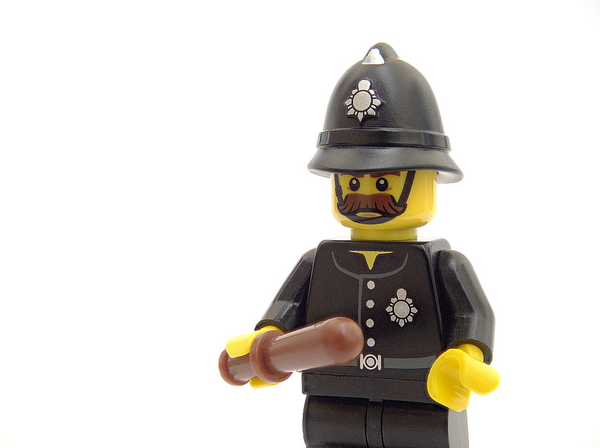 Victorian Police Officer Lego Minifigure with Truncheon