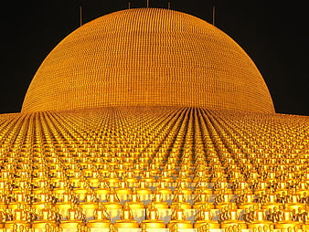 Dhammakaya Cetiya Golden Buddha Sphere Thailand