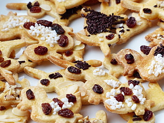 Homemade Easter Bunny Cookies with Raisins and Sprinkles